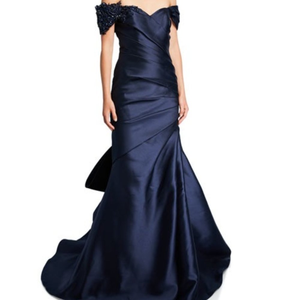 Badgley Mischka Couture Off the Shoulder Gown